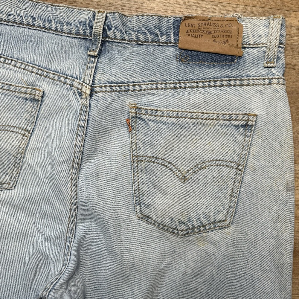 Vintage Levis Jeans Mens‎ 36x30 Blue 604 Straight Leg Light Dirty Wash 90s